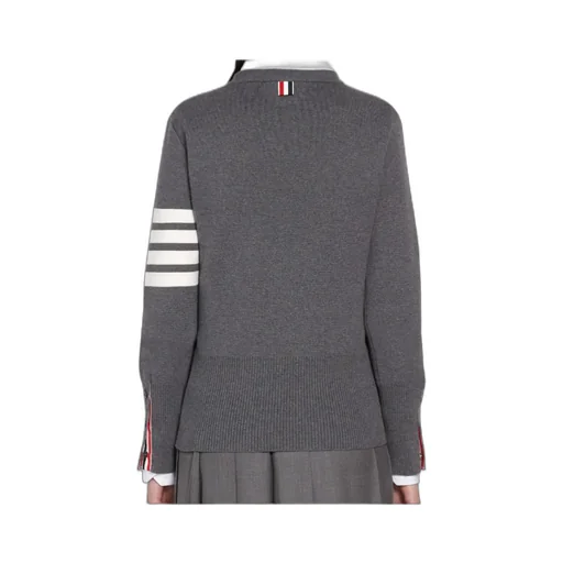 Thom Browne 4-Bar Crewneck Knit Jumper