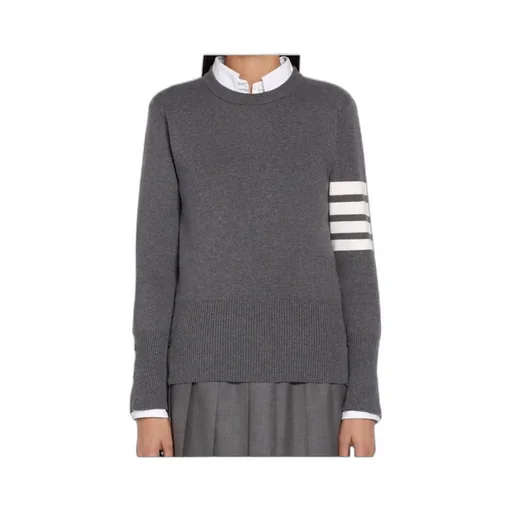 Thom Browne 4-Bar Crewneck Knit Jumper