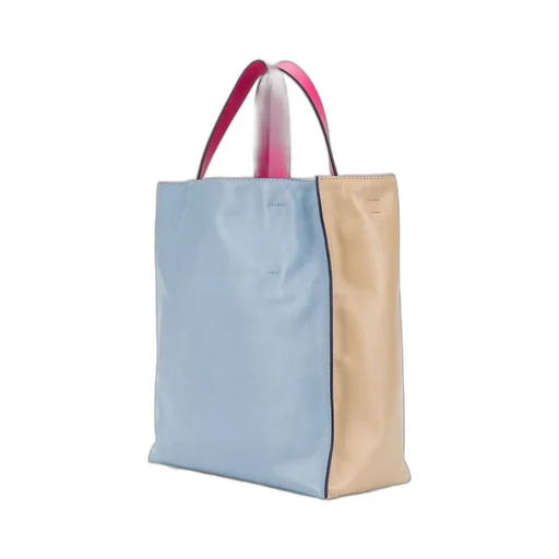 Soft Colour-Block Tote Bag