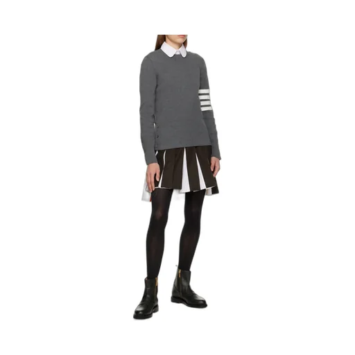 Thom Browne 4-Bar Crewneck Knit Jumper