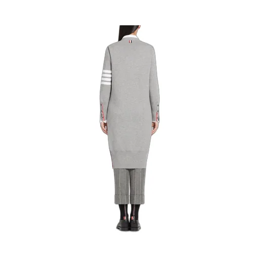Thom Browne 4-Bar Detail Longline Cardigan