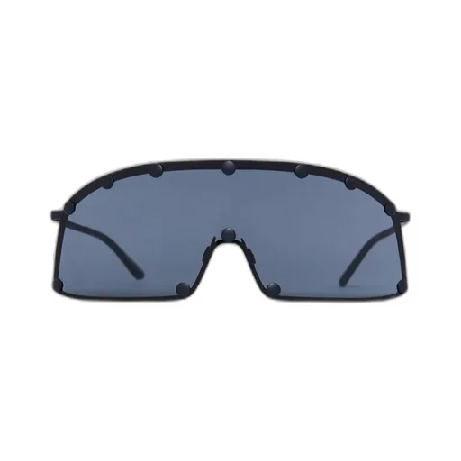 Rick Owens Shield-Style Stainless Steel Frame Sunglasses