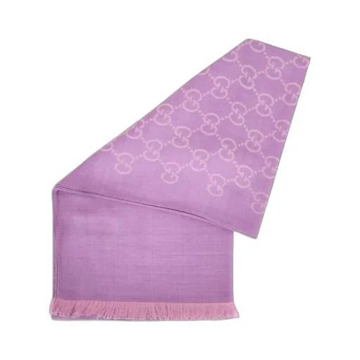 Double G Double-Sided Fringed Scarf