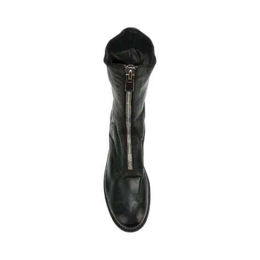 Front Zipper Ankle Boots