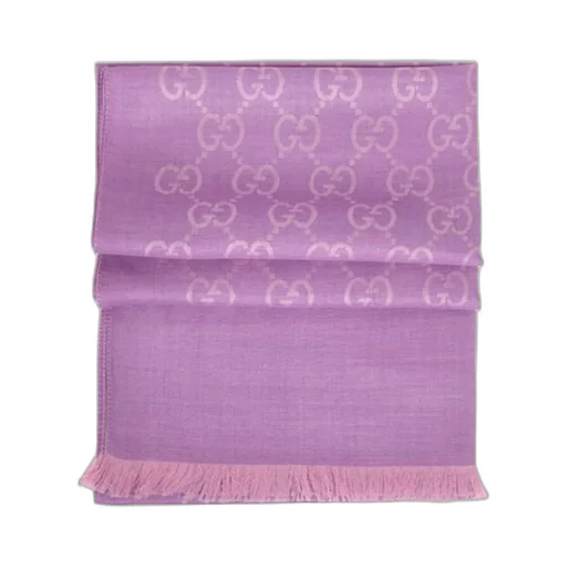 Double G Double-Sided Fringed Scarf