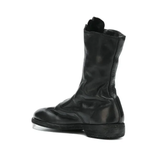 Front Zipper Ankle Boots