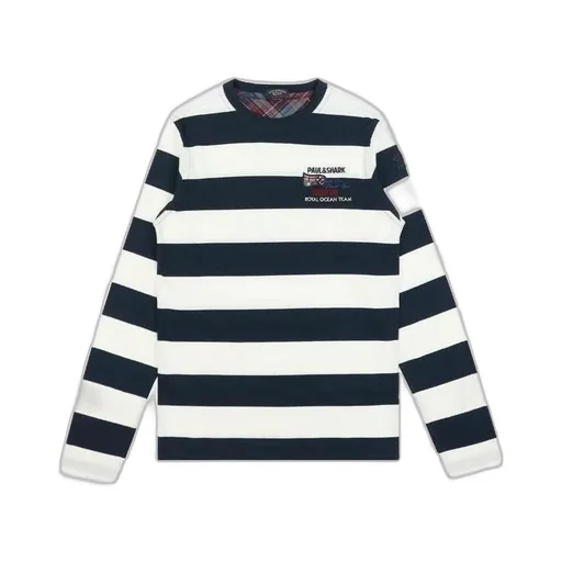 Striped Logo Long-Sleeved T-Shirt
