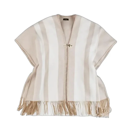 Fay Fringed Hem Hook Cape