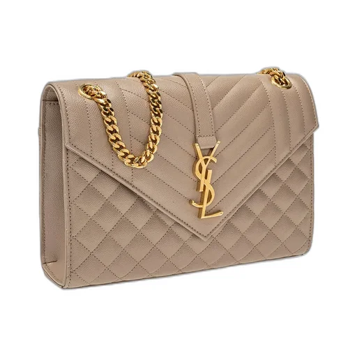 Saint Laurent Matelassé Envelope Medium Shoulder Bag