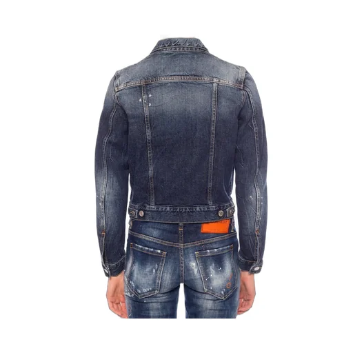 Cropped Embroidered Denim Jacket