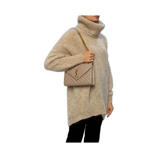 Saint Laurent Matelassé Envelope Medium Shoulder Bag