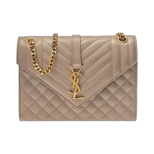 Saint Laurent Matelassé Envelope Medium Shoulder Bag