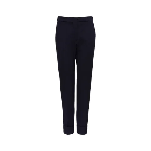 Navy Blue Straight Casual Pants