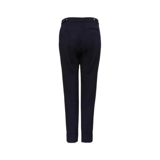 Navy Blue Straight Casual Pants