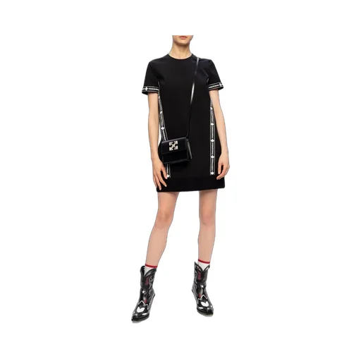 Logo Sports Virgin Wool Blend T-Shirt Dress
