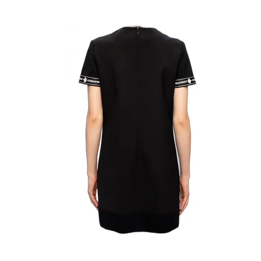 Logo Sports Virgin Wool Blend T-Shirt Dress