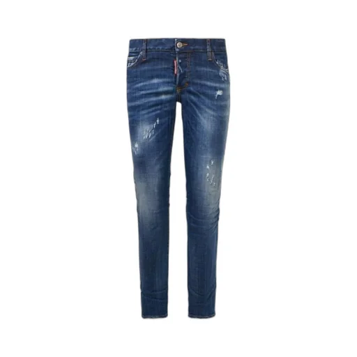 Distressed Low-Rise Jeans