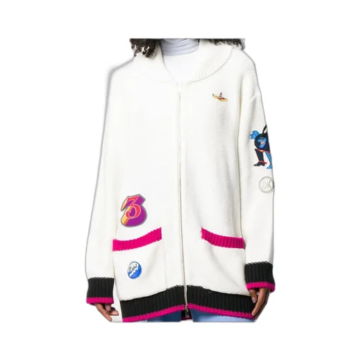 All Together Now Inlaid Knitted Cardigan