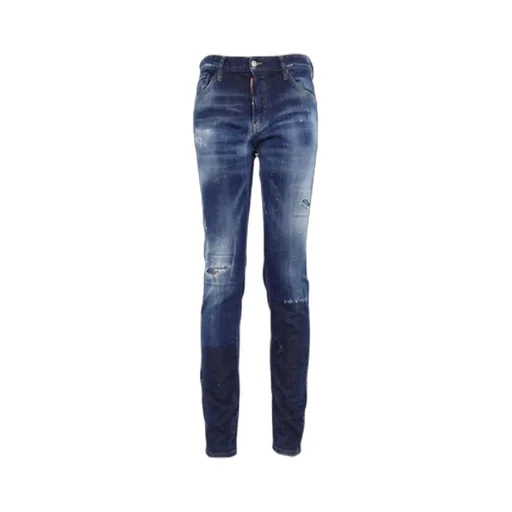 Distressed Detail Painted Effect Jeans