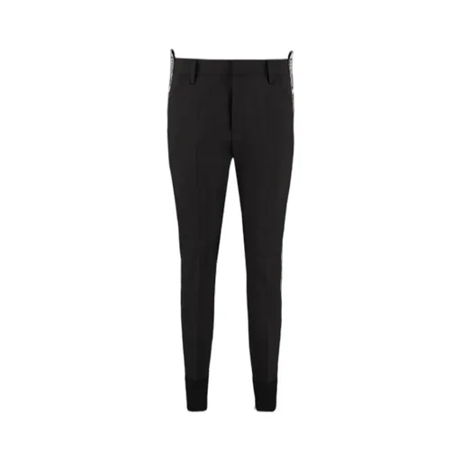 Logo Print Slim-Fit Trousers
