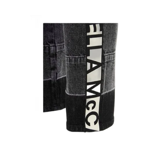 Logo-Stripe Cropped Jeans