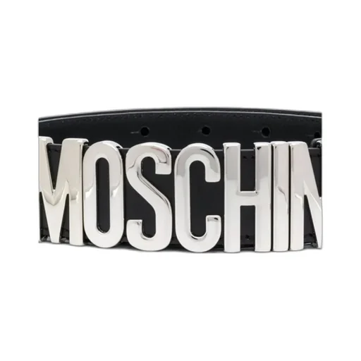 Moschino Logo Lettering Buckle Belt