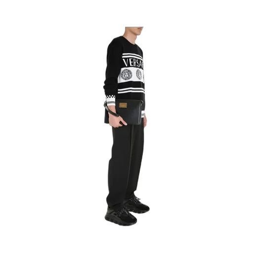 Intarsia-Knit Logo Jumper