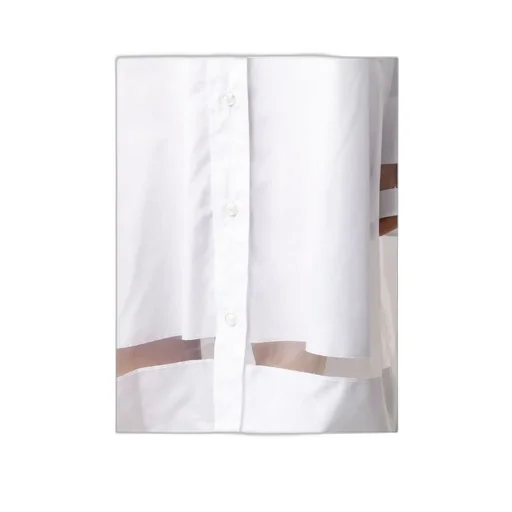 Maison Margiela Sheer Overlay Shirt Dress