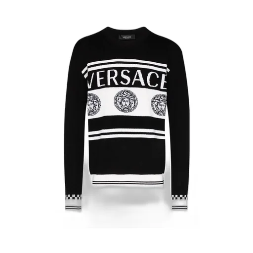 Intarsia-Knit Logo Jumper