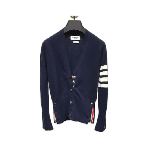 Thom Browne 4-Bar V-Neck Cardigan