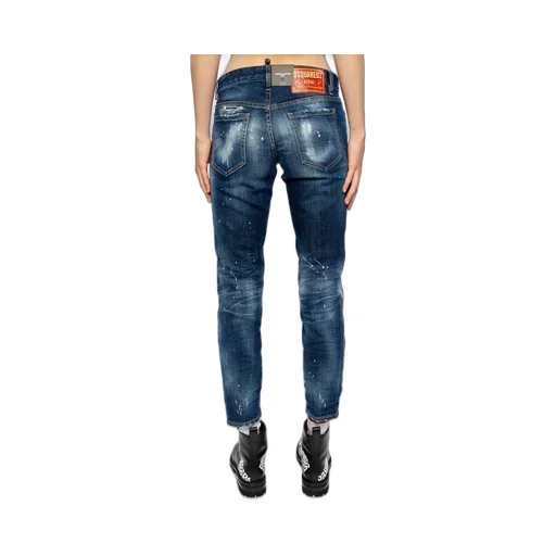 Ripped Detailing Cropped Jeans