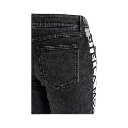 Logo-Stripe Cropped Jeans