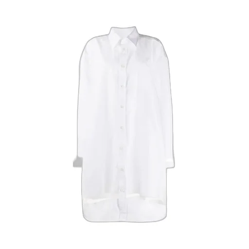 Maison Margiela Sheer Overlay Shirt Dress