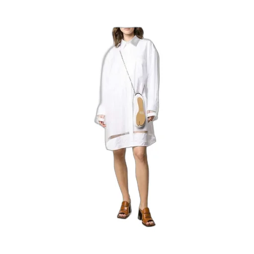 Maison Margiela Sheer Overlay Shirt Dress