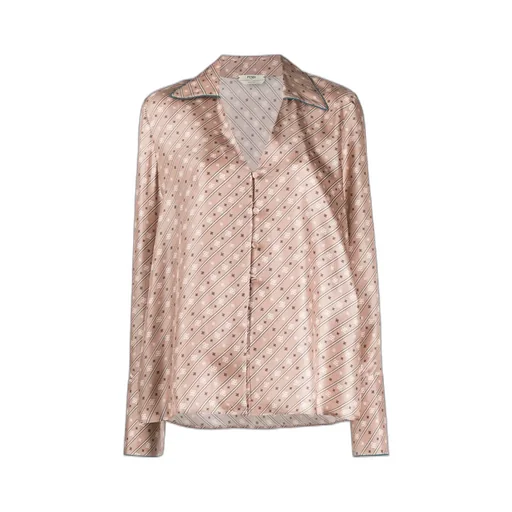 Striped Karligraphy Motif Blouse