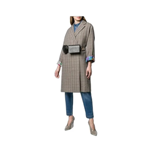 Multicolor Plaid Coat