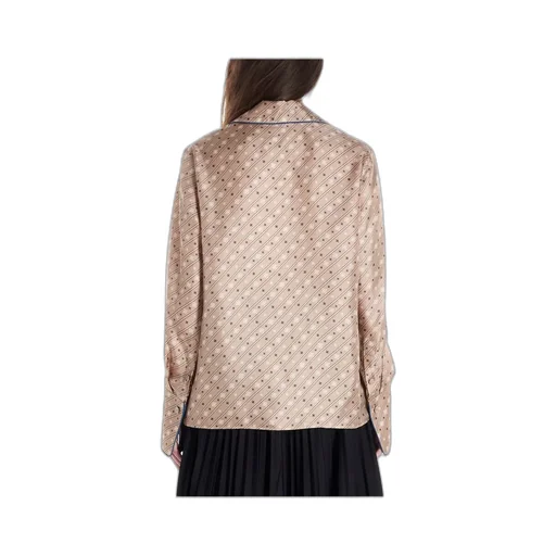 Striped Karligraphy Motif Blouse