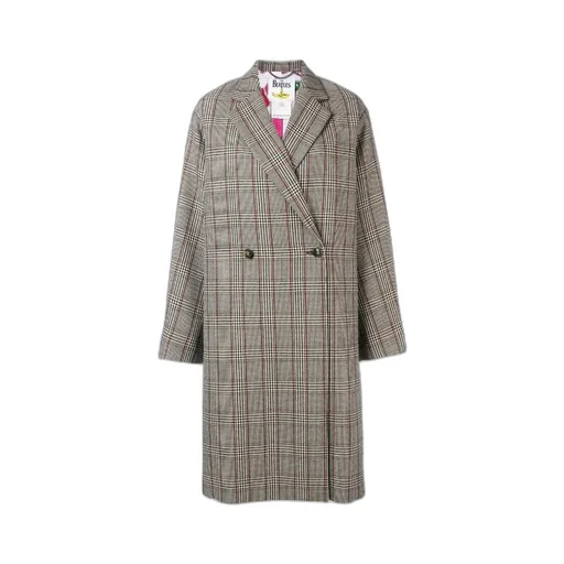 Multicolor Plaid Coat