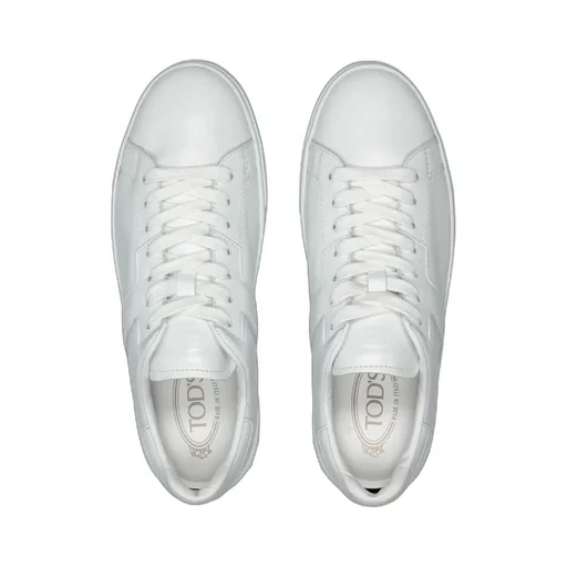 Leather Lace-Up Sneakers