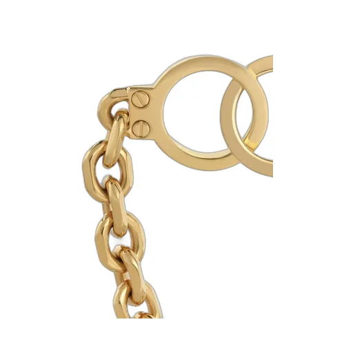 ChaÎNe Triomphe Golden Handcuff Small Bracelet In Vermeil