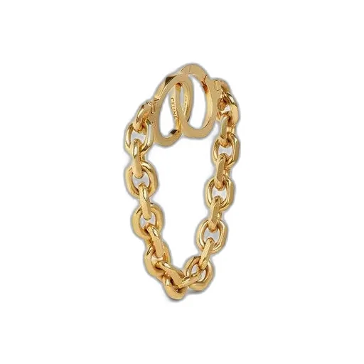 ChaÎNe Triomphe Golden Handcuff Small Bracelet In Vermeil