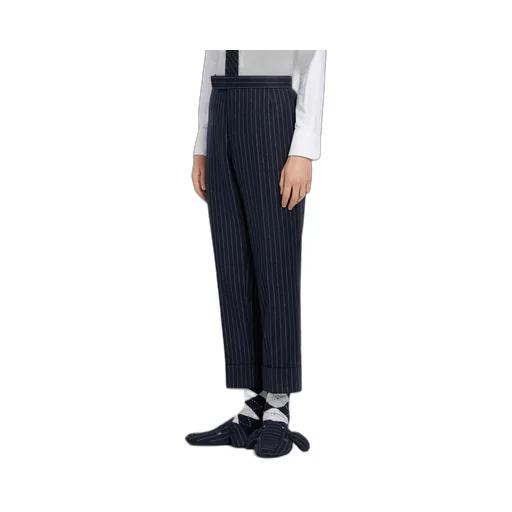 Ground Chalk-Stripe Flannel Trousers