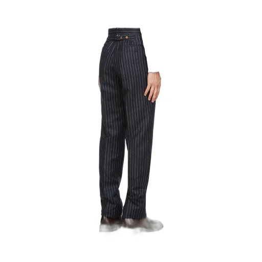 Ground Chalk-Stripe Flannel Trousers