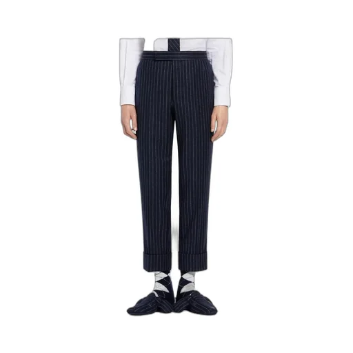 Ground Chalk-Stripe Flannel Trousers