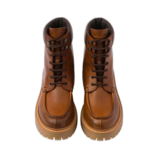 Prada Logo Detailed Round-Toe Ankle Boots