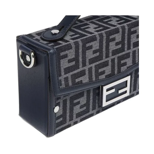 Fendi Baguette Soft Trunk Ff Jacquard Shoulder Bag