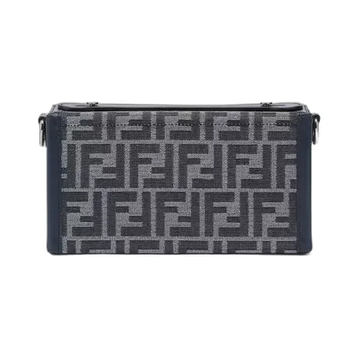 Fendi Baguette Soft Trunk Ff Jacquard Shoulder Bag