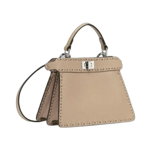 Dove Grey Selleria Bag With 306 Hand-Sewn Topstitches