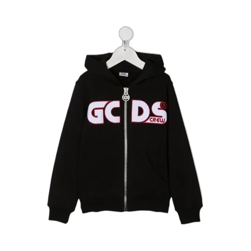 Logo Print Zip Hoodie