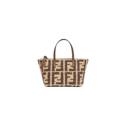 Fendi Mini Roll Ff Crochet Tote Bag